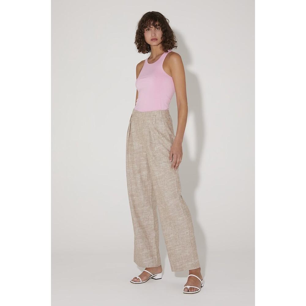 Hansen & Gretel Maurice Linen Relaxed Pant Small Latte